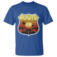 Retro Route Highway 66 T Shirt Vintage Americana Road Trip