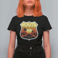 Retro Route Highway 66 T Shirt For Women Vintage Americana Road Trip