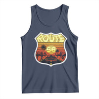 Retro Route Highway 66 Tank Top Vintage Americana Road Trip
