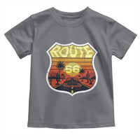 Retro Route Highway 66 Toddler T Shirt Vintage Americana Road Trip