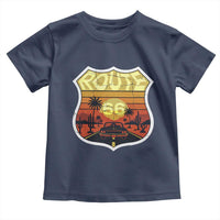 Retro Route Highway 66 Toddler T Shirt Vintage Americana Road Trip