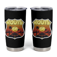 Retro Route Highway 66 Tumbler Cup Vintage Americana Road Trip