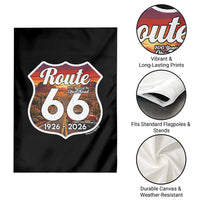 Route Highway 66 Centennial Garden Flag Vintage Distressed Americas Highway