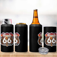Route Highway 66 Centennial 4 in 1 Can Cooler Tumbler Vintage Distressed Americas Highway