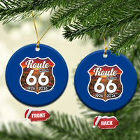 Route Highway 66 Centennial Ceramic Ornament Vintage Distressed Americas Highway