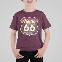 Route Highway 66 Centennial T Shirt For Kid Vintage Distressed Americas Highway