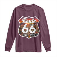 Route Highway 66 Centennial Long Sleeve Shirt Vintage Distressed Americas Highway