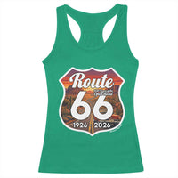 Route Highway 66 Centennial Racerback Tank Top Vintage Distressed Americas Highway