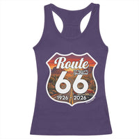 Route Highway 66 Centennial Racerback Tank Top Vintage Distressed Americas Highway
