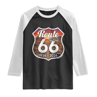 Route Highway 66 Centennial Raglan Shirt Vintage Distressed Americas Highway