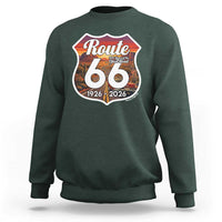 Route Highway 66 Centennial Sweatshirt Vintage Distressed Americas Highway