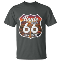 Route Highway 66 Centennial T Shirt Vintage Distressed Americas Highway