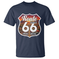 Route Highway 66 Centennial T Shirt Vintage Distressed Americas Highway