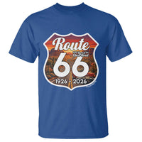 Route Highway 66 Centennial T Shirt Vintage Distressed Americas Highway