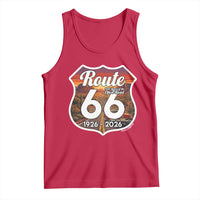 Route Highway 66 Centennial Tank Top Vintage Distressed Americas Highway