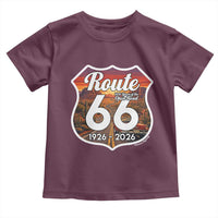 Route Highway 66 Centennial Toddler T Shirt Vintage Distressed Americas Highway
