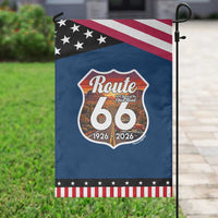 Route Highway 66 Centennial Garden Flag Vintage Distressed Americas Highway