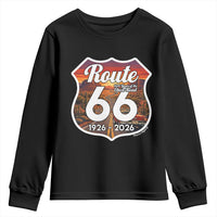 Route Highway 66 Centennial Youth Sweatshirt Vintage Distressed Americas Highway
