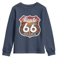 Route Highway 66 Centennial Youth Sweatshirt Vintage Distressed Americas Highway