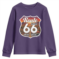 Route Highway 66 Centennial Youth Sweatshirt Vintage Distressed Americas Highway