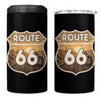 Vintage Motorcycle Road Trip Route Highway 66 4 in 1 Can Cooler Tumbler Open Road Adventure