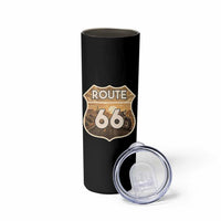 Vintage Motorcycle Road Trip Route Highway 66 Skinny Tumbler Open Road Adventure
