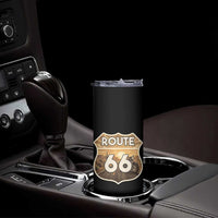 Vintage Motorcycle Road Trip Route Highway 66 Skinny Tumbler Open Road Adventure