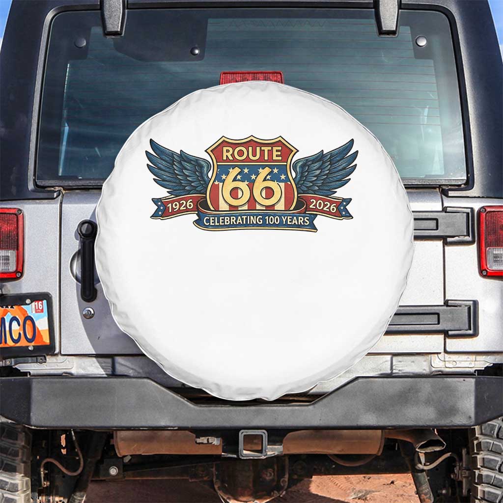 Route Highway 66 Centennial Spare Tire Cover 100 Years Of The Mother Road