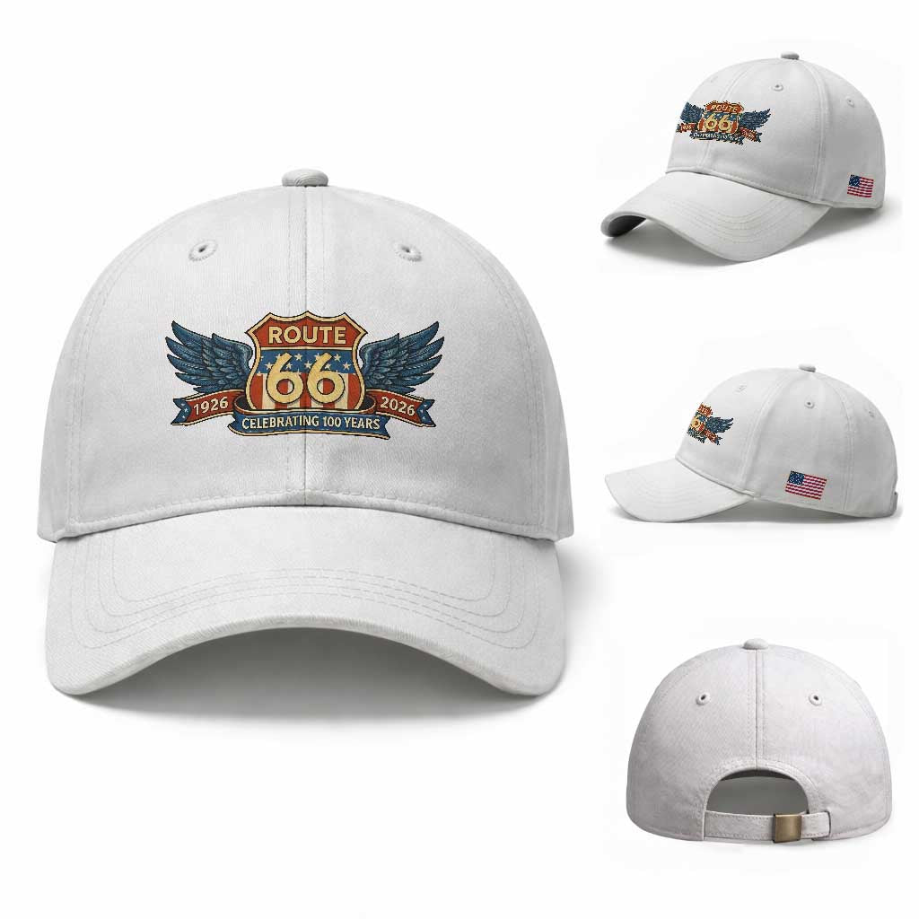 Route Highway 66 Centennial Baseball Cap 100 Years Of The Mother Road