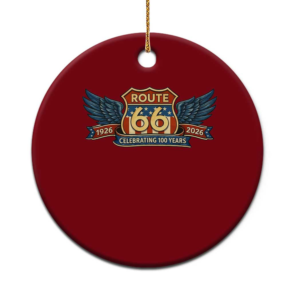 Route Highway 66 Centennial Ceramic Ornament 100 Years Of The Mother Road