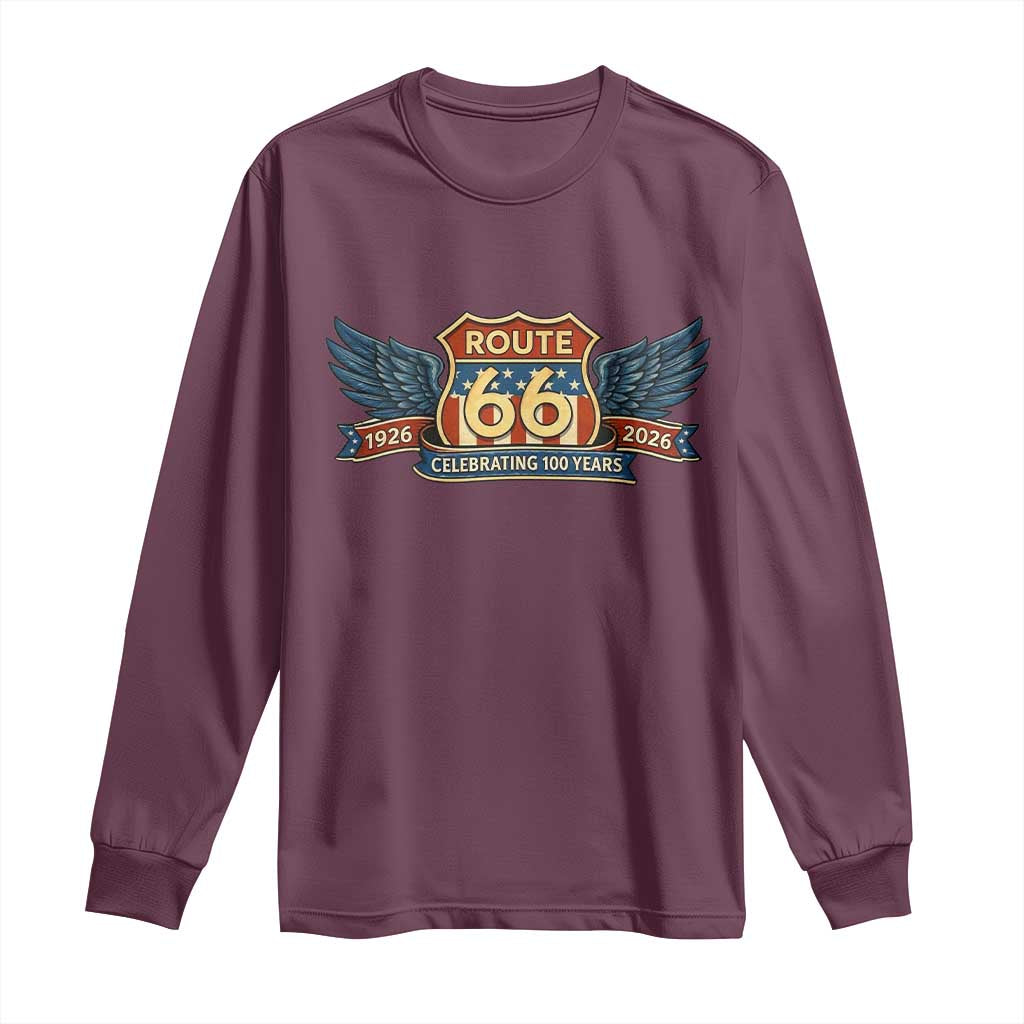 Route Highway 66 Centennial Long Sleeve Shirt 100 Years Of The Mother Road