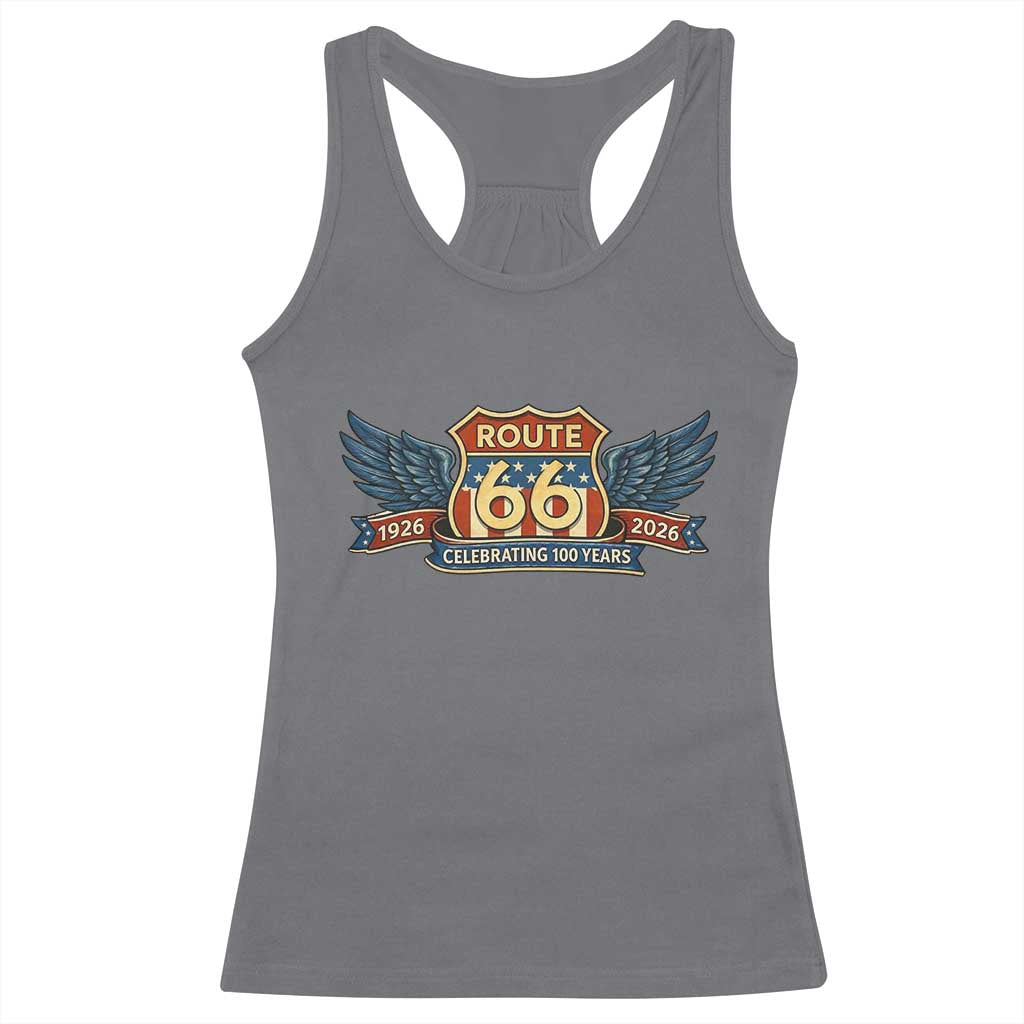 Route Highway 66 Centennial Racerback Tank Top 100 Years Of The Mother Road
