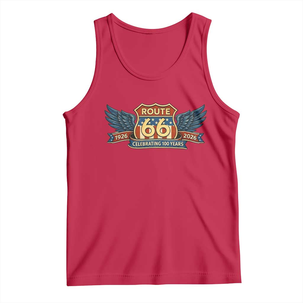 Route Highway 66 Centennial Tank Top 100 Years Of The Mother Road