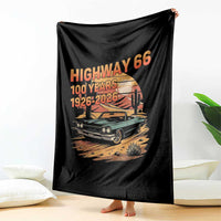 Route Highway 66 Centennial Throw Blanket 100 Year Road Trip Adventure