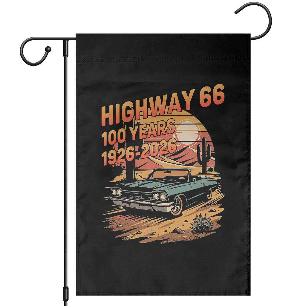 Route Highway 66 Centennial Garden Flag 100 Year Road Trip Adventure