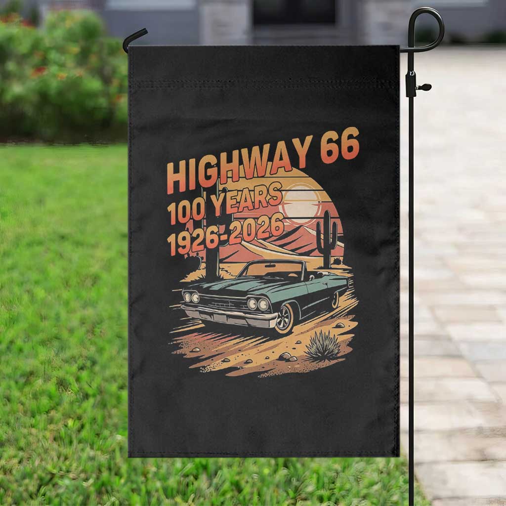 Route Highway 66 Centennial Garden Flag 100 Year Road Trip Adventure