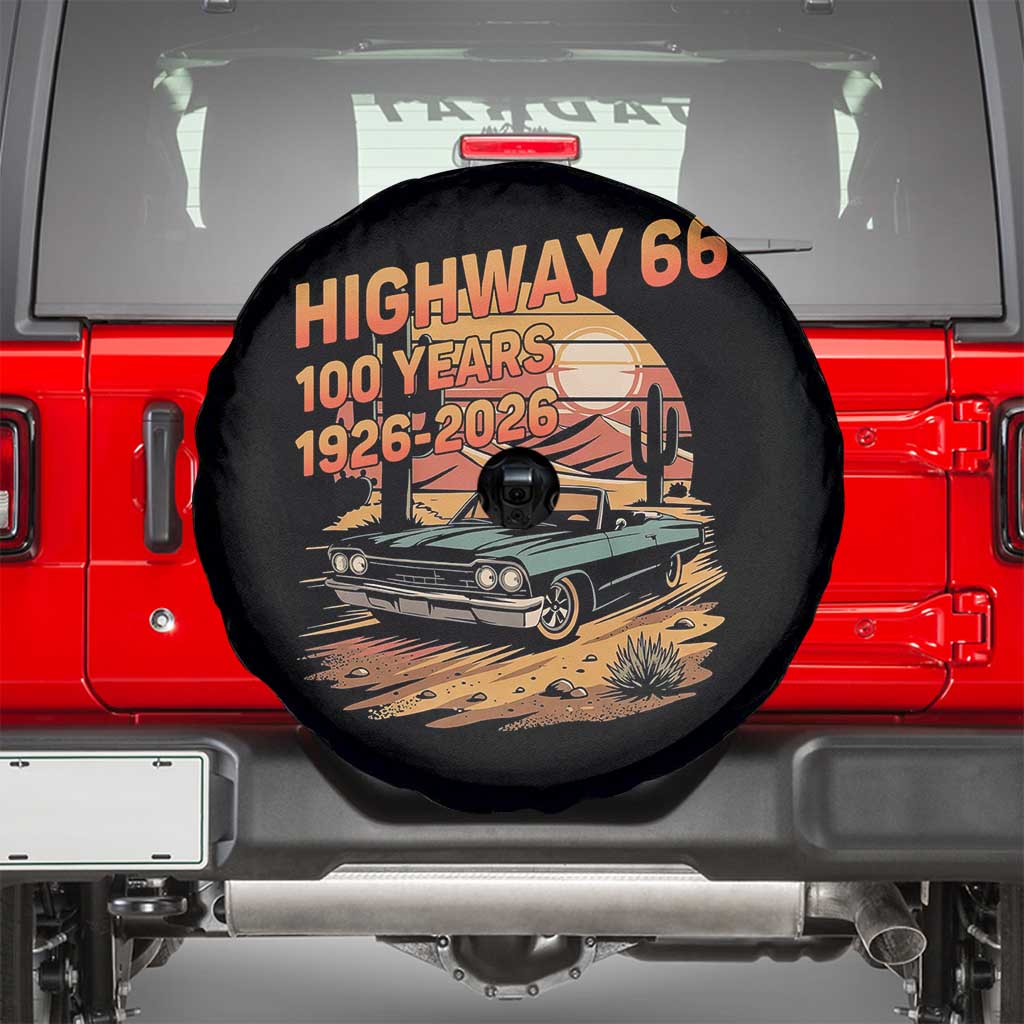 Route Highway 66 Centennial Spare Tire Cover 100 Year Road Trip Adventure