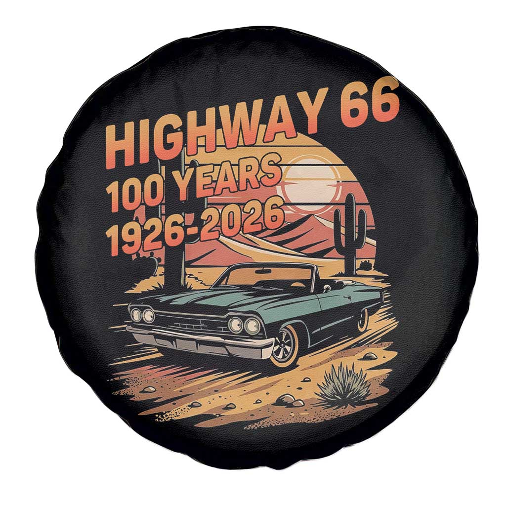 Route Highway 66 Centennial Spare Tire Cover 100 Year Road Trip Adventure