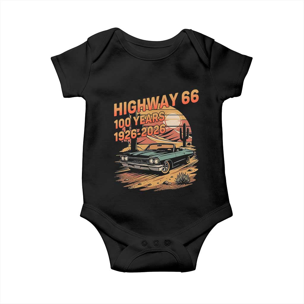 Route Highway 66 Centennial Baby Onesie 100 Year Road Trip Adventure