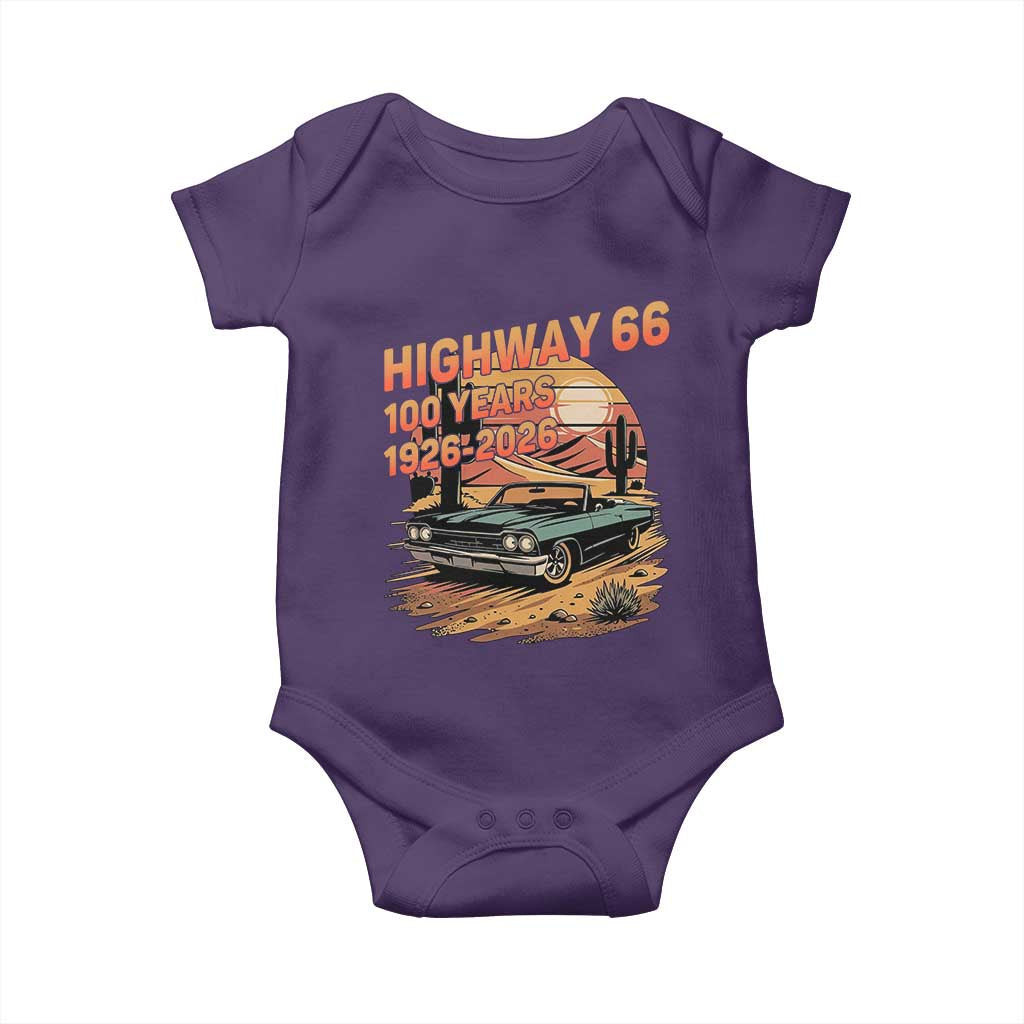 Route Highway 66 Centennial Baby Onesie 100 Year Road Trip Adventure