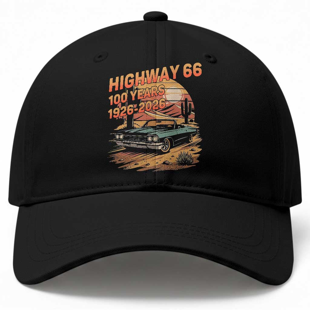 Route Highway 66 Centennial Baseball Cap 100 Year Road Trip Adventure