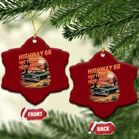 Route Highway 66 Centennial Ceramic Ornament 100 Year Road Trip Adventure