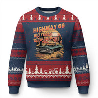 Route Highway 66 Centennial Ugly Christmas Sweater 100 Year Road Trip Adventure