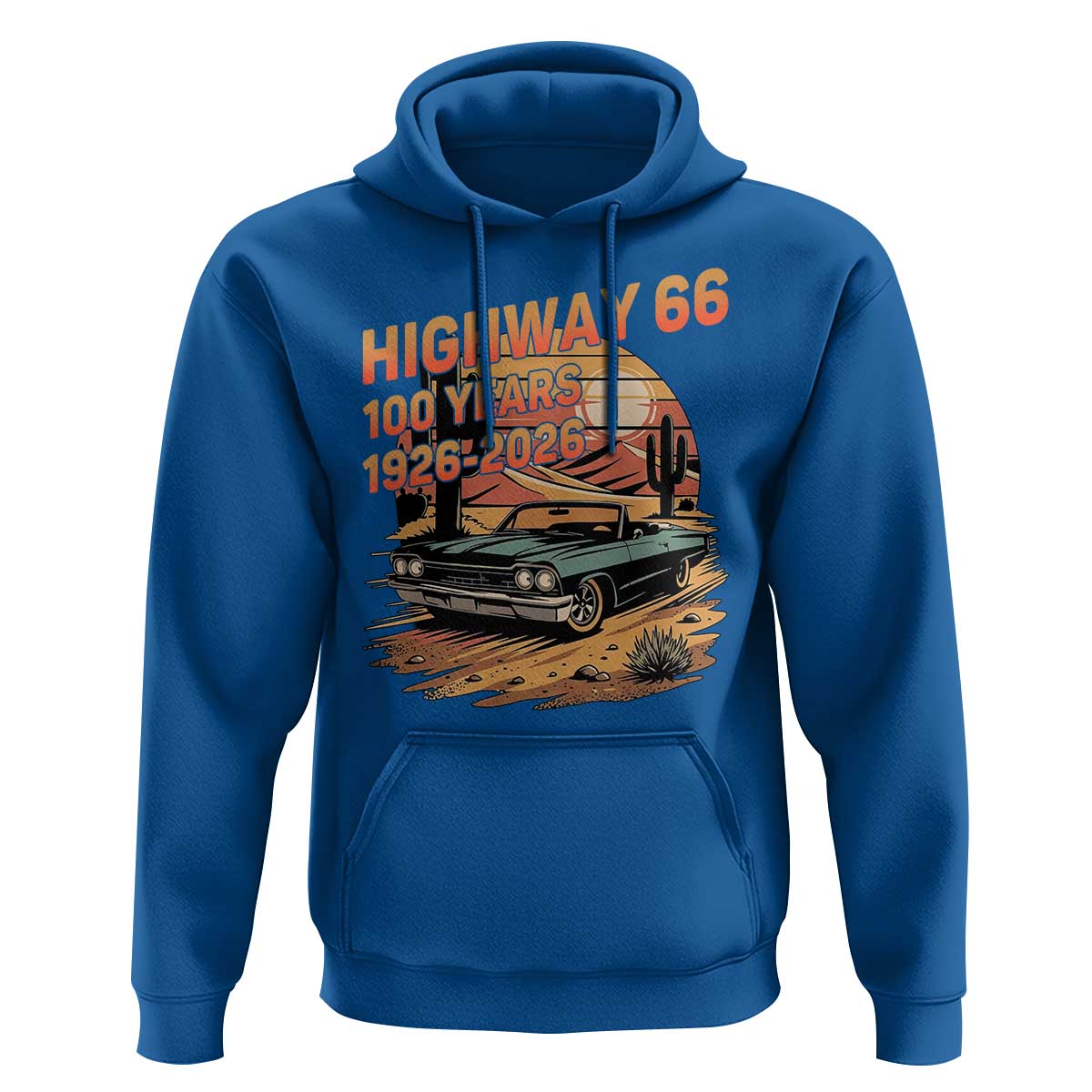 Route Highway 66 Centennial Hoodie 100 Year Road Trip Adventure