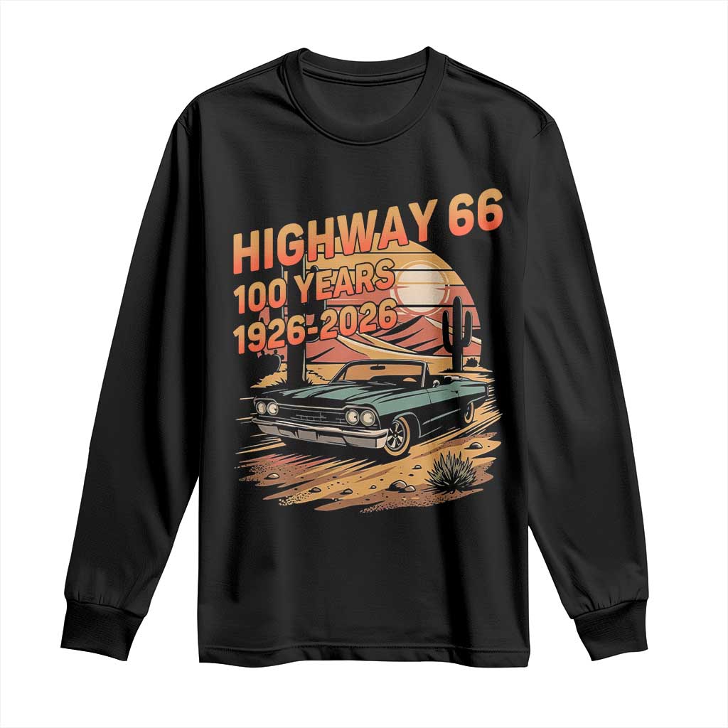 Route Highway 66 Centennial Long Sleeve Shirt 100 Year Road Trip Adventure