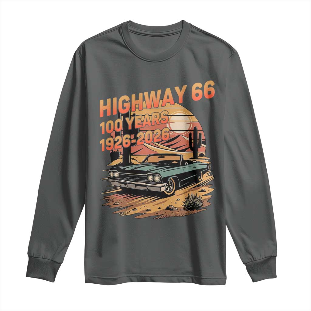 Route Highway 66 Centennial Long Sleeve Shirt 100 Year Road Trip Adventure
