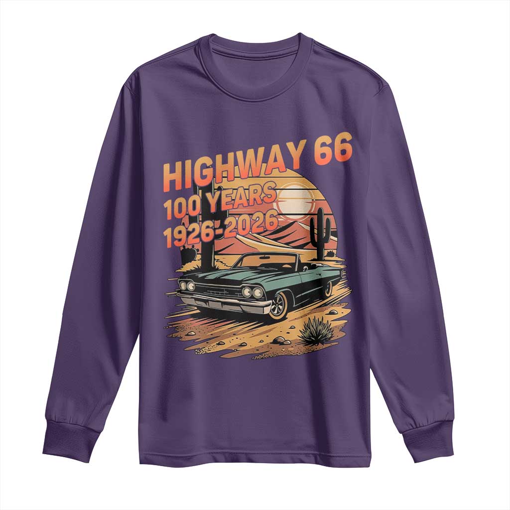 Route Highway 66 Centennial Long Sleeve Shirt 100 Year Road Trip Adventure