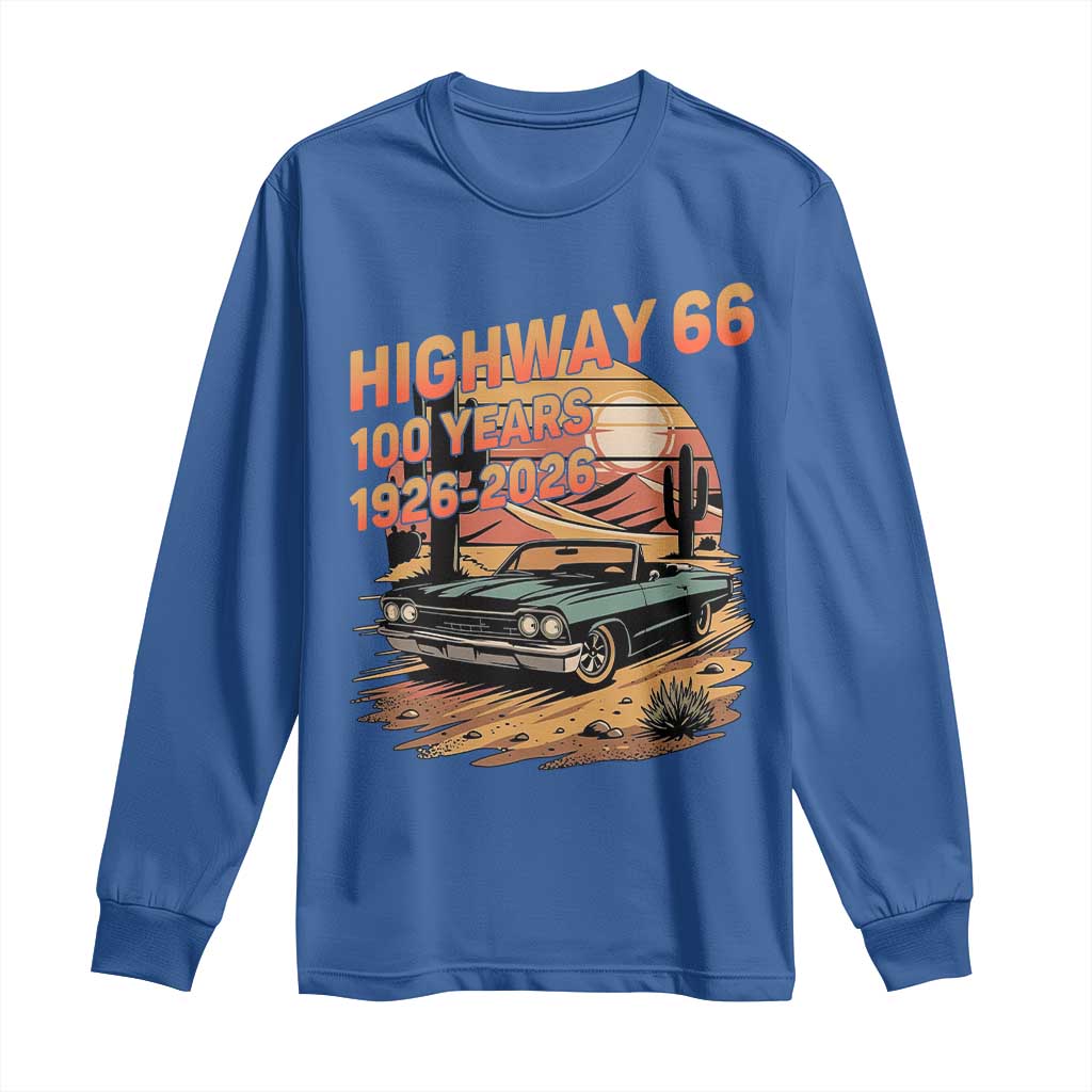 Route Highway 66 Centennial Long Sleeve Shirt 100 Year Road Trip Adventure