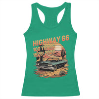 Route Highway 66 Centennial Racerback Tank Top 100 Year Road Trip Adventure