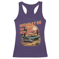 Route Highway 66 Centennial Racerback Tank Top 100 Year Road Trip Adventure